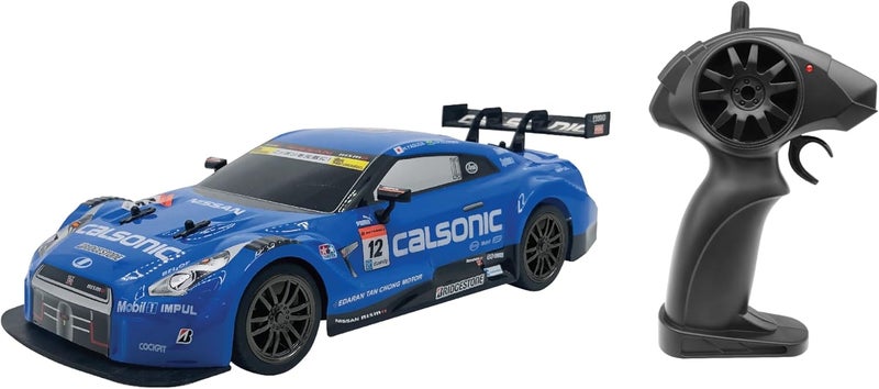 D-Power دي باور - 1:16 نيسان جي تي آر (R35) GT500 سيارة تحكم عن بعد – 2.4GHz، بطارية قابلة للشحن، تصميم سيارة سباق رسمية، للأطفال من عمر 6 سنوات فما فوق - Image 1